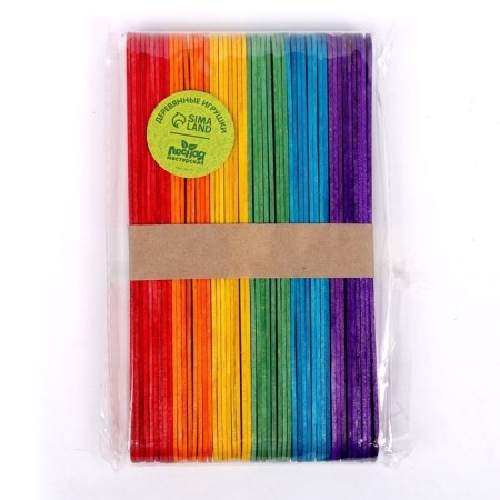 Countable sticks are large color, set of 50 pcs., Land length: 15 cm-6