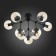 Ceiling Ceiling ST LUCE. SL549.402.09. Stampo. 9x40 watts, E27, 68x68x40 cm, black color