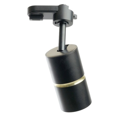 Snow -phase track lamp Feron AL178, IP40, GU10, 15 W, 55x55x175 mm, Black color with gold-4