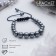 Bracelet Assorted "Shambhala" hematite, gray color, d = 6 cm
