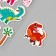 Stickers for creativity Paper "Dinopark" 15x30 cm