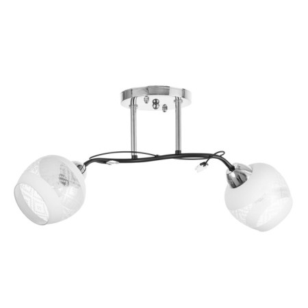 Mona chandelier 2x60W E27 chrome, black 45x35x28cm-4