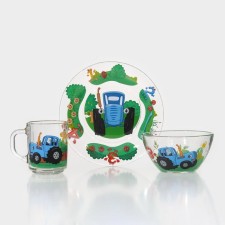Set of glass utensils 