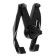 The phone holder to the deflector, selfless capture 6.5-12 cm, black