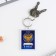Gift set for graduation "Good luck to you graduate" notebook 5.5cm x 7.5cm 16 sheets, keychain 4cm x 5.5cm