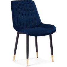 SEDA 1 Metal/velor, black/blue 52x60x87 cm stool