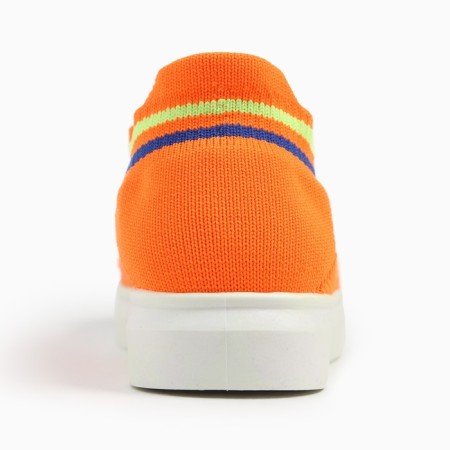 Baby sneakers, orange color/stripes, size 33-2