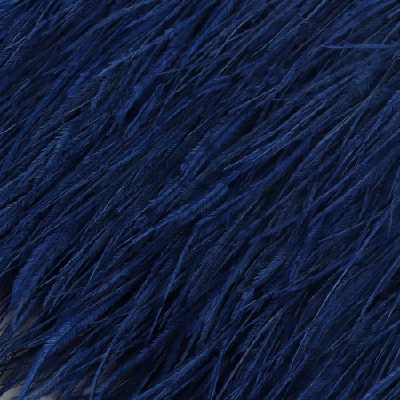 Braid with ostrich feathers, 8-10 cm, 5 ± 0.5 m, dark blue color-1