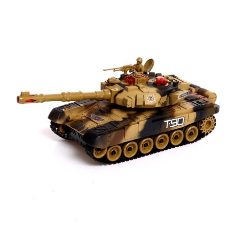 Tank battle T90, on the radio, 2 tanks, work from the battery, light and sound-2