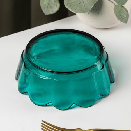 Glass Figure Salad "Flower", 500 ml, 15 × 5 cm-2