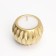 Candle "Shar" in a candlestick with sharp faces of gypsum, 7x6cm, gold