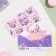 Money envelope "Universal" flowers on a lilac background, 8.3 x 16.5 cm