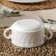 Trianon glass -ceramic broth, 300 ml, white color
