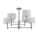 Chandelier Maytoni Mod527PL-06N, 6HE14, 40W, 74x74x49 cm, Nickel color