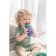 Children's glass with decor, 380 ill., Green color