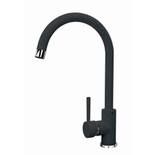 Florentina “Alpha” kitchen mixer high spout, black color