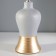 Gino table lamp E14 40W gray-gold 22x22x30 cm Risalux