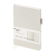 Delicidal Air Neded A5, 128 Grand sheets, an integral cover of artificial leather, lies, a cream block 70 g/m2, silver