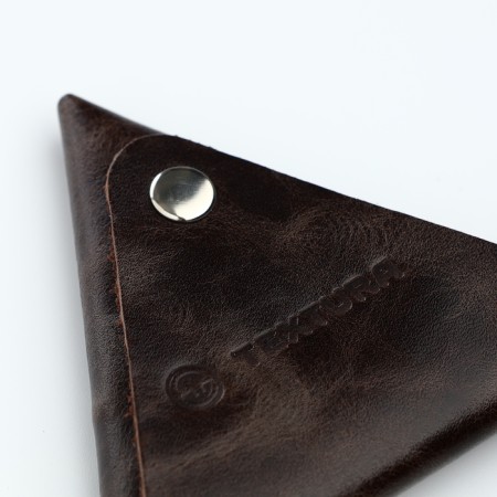 Monetnik on the button, Textura, brown color-4