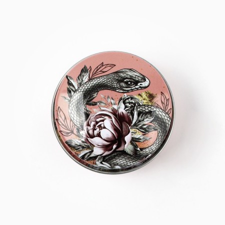 New Year. New Year's candle in the Iron Bank "Snake" Aroma Vanil, 4.8 cm-3