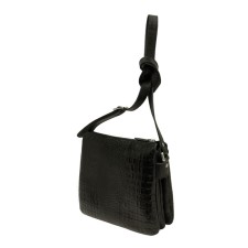 Bag Cross-Bodi with a zipper, black color
