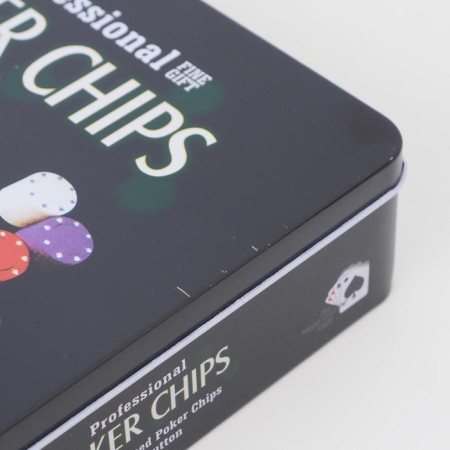 Poker, set for the game (maps 2 decks, chips 100 pcs.), With a face value, 20 x 20 cm-8