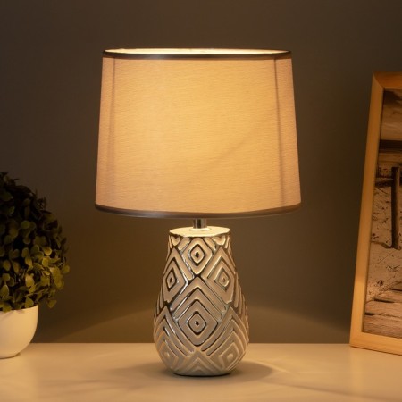 HELP lamp 16195/1 E14 40W gray with silver 20x20x33 cm Risalux-1