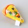 A toy for cats with mint "pizza" from textiles, 8.7x6.9 cm