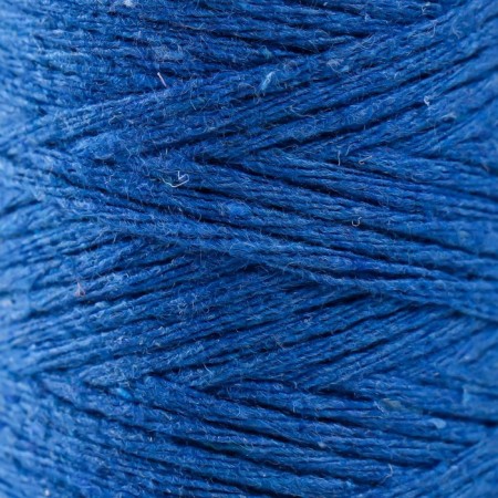 Knitting cord 100% cotton, width 1mm 100m 80g "Blue sapphire" 10x4.2x4.2 cm-2