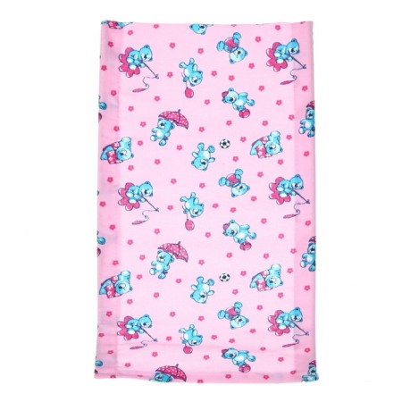Mill for bathing from a flannel, for a girl, pink, yellow color, mix drawing-10