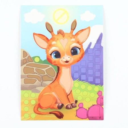 Mosaic sticker with uniform stickers "Cute giraffes"-2