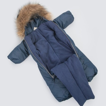 Combineson Children's Winter Kinderlitto "Lapland-1", height 68-74 cm, dark blue color-3
