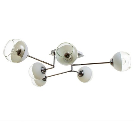 Lyra chandelier 6x60W E27 chrome 80x74x19cm