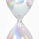Sanding clock "Shanada", souvenir, 8 x 8 x 19 cm, white sand