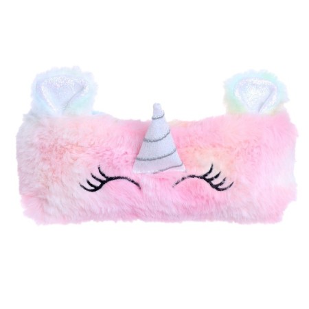 Penal soft 1 compartment, 120 x 230 mm, flat, fur, calligrata "unicorn"-1