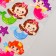 Sticker Plastic volumetric "Small mermaids/Fairys and outfits" mix 20.4x9.7 cm