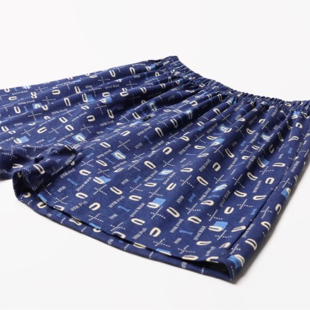 Men's panties free with a button, the color of dark blue/horseshoes, size 48-1