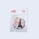 Folding mirror “Paris”, D = 7.5 cm, with an increase, artificial leather, white color