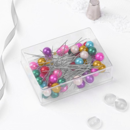 Portnovskiy pins, 63 mm, 50 pcs, colorful color-3