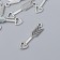 Decor for creativity Metal "arrow with heart-endor" silver G100b599 3x0.8 cm