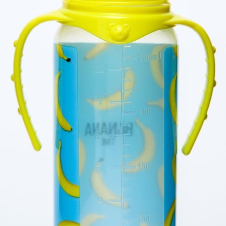 A bottle for feeding "Banans", classic throat, from 0 months, 250 ml., Cylinder, with handles-5