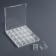 Organizer for decor, 20 blocks, 14.5 × 12.5 × 1.7/2.8 × 2.1 × 1.3 cm, the color is transparent