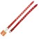 Collar leather single-layer dimensionless, 45 x 2 cm, Osh 18-39 cm, red