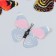 Magnet Plastic for the fabric "Double butterflies" NR 6 pcs mix h = 10; 10.5; 5; 6.7; 8.4; 6.7 cm