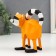 Souvenir Polystone 3D "Raccoon" Orange 16x9x13 cm