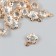 Decor for creativity Metal "Flower" gold, crystal 0.6x1x1 cm