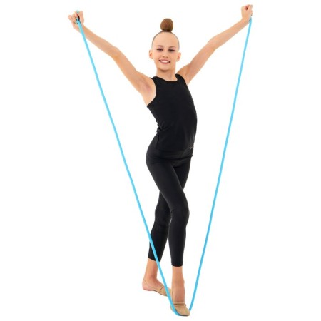 Crap for rhythmic gymnastics Grace Dance, 3 m, blue color-4