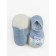 Boots-knees children's FIRST STEP Pure Toys with a breathing sole, size 24, color blue