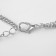 Piece "chain" ring and pearls, white color in silver, 48 cm
