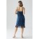 Win -linen -style dress from velvet, size 42
